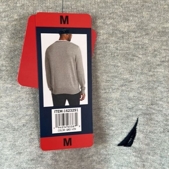 NEW Nautica Mens Grey Crewneck Sweater - Picture 5 of 7